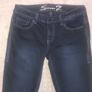 SALE 7 ForAll Mankind sz6 dark denim boot cut jeans